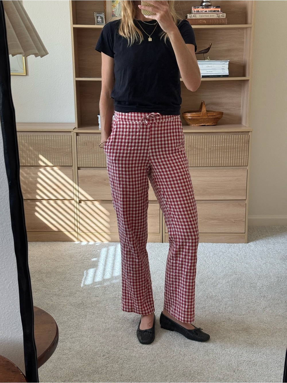 Sonderhaus Perfect Pant in Red Gingham - Picture 4 of 9